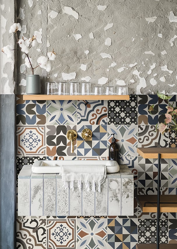Rivestimento Mosaico Cementina Vintage 3 Rivestimento Mosaico Cementina Vintage - immagine 3