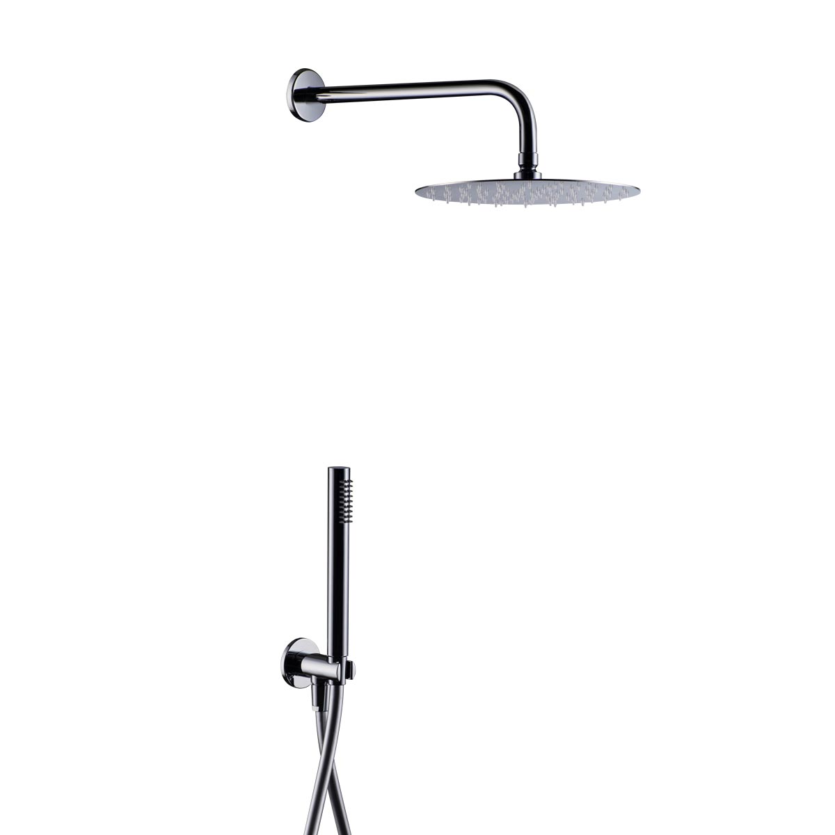 Kit Doccia Tondo Cromo 1 Kit Doccia Tondo Cromo