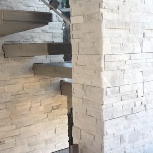 Alternative view of Rivestimento per Esterni in pietra Quarzite Marble bianco