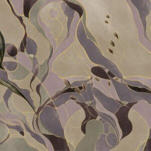 Alternative view of Carta da parati Fluidtulip